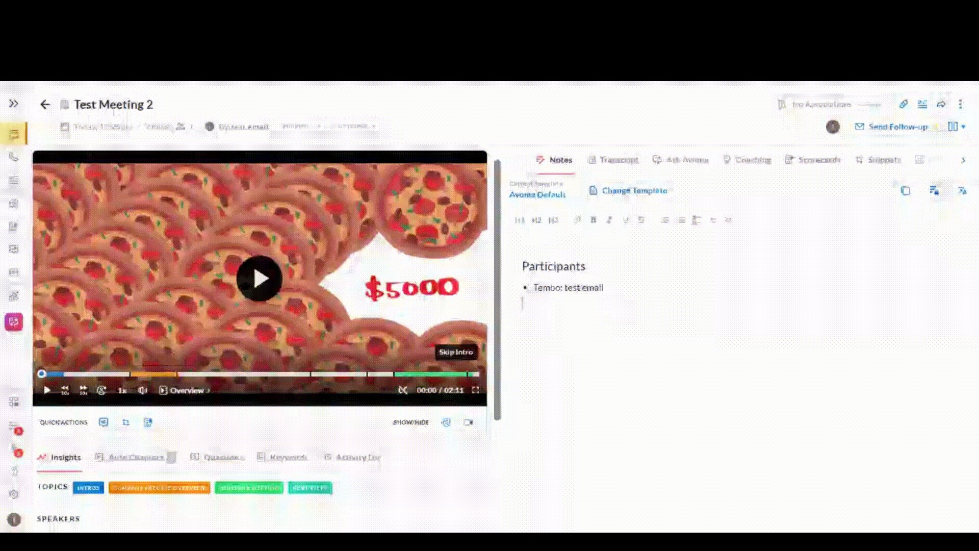 Watch Avoma video